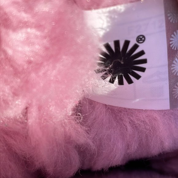 UGG Bailey PInk Bow Striped Boots Size 3 - Picture 8 of 14